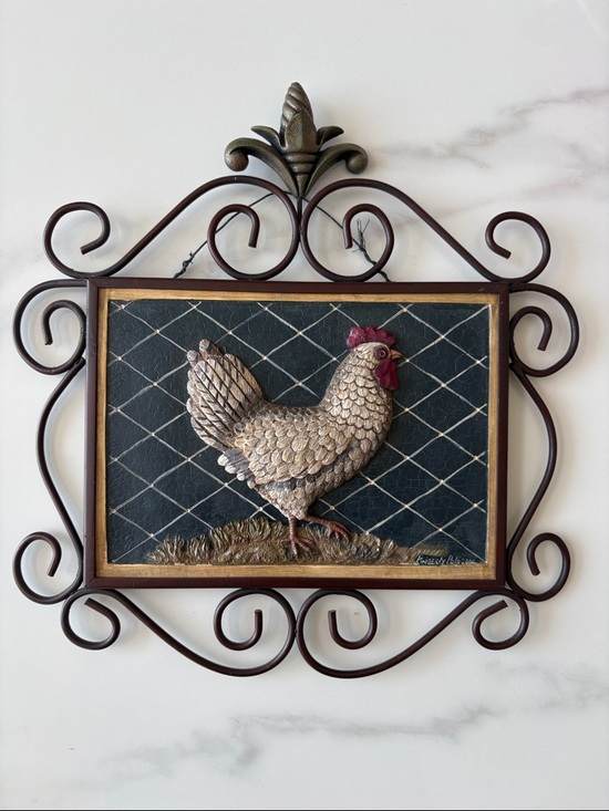 Kimberly Poloson Other - Kimberly Poloson 3D Rooster Wall Art